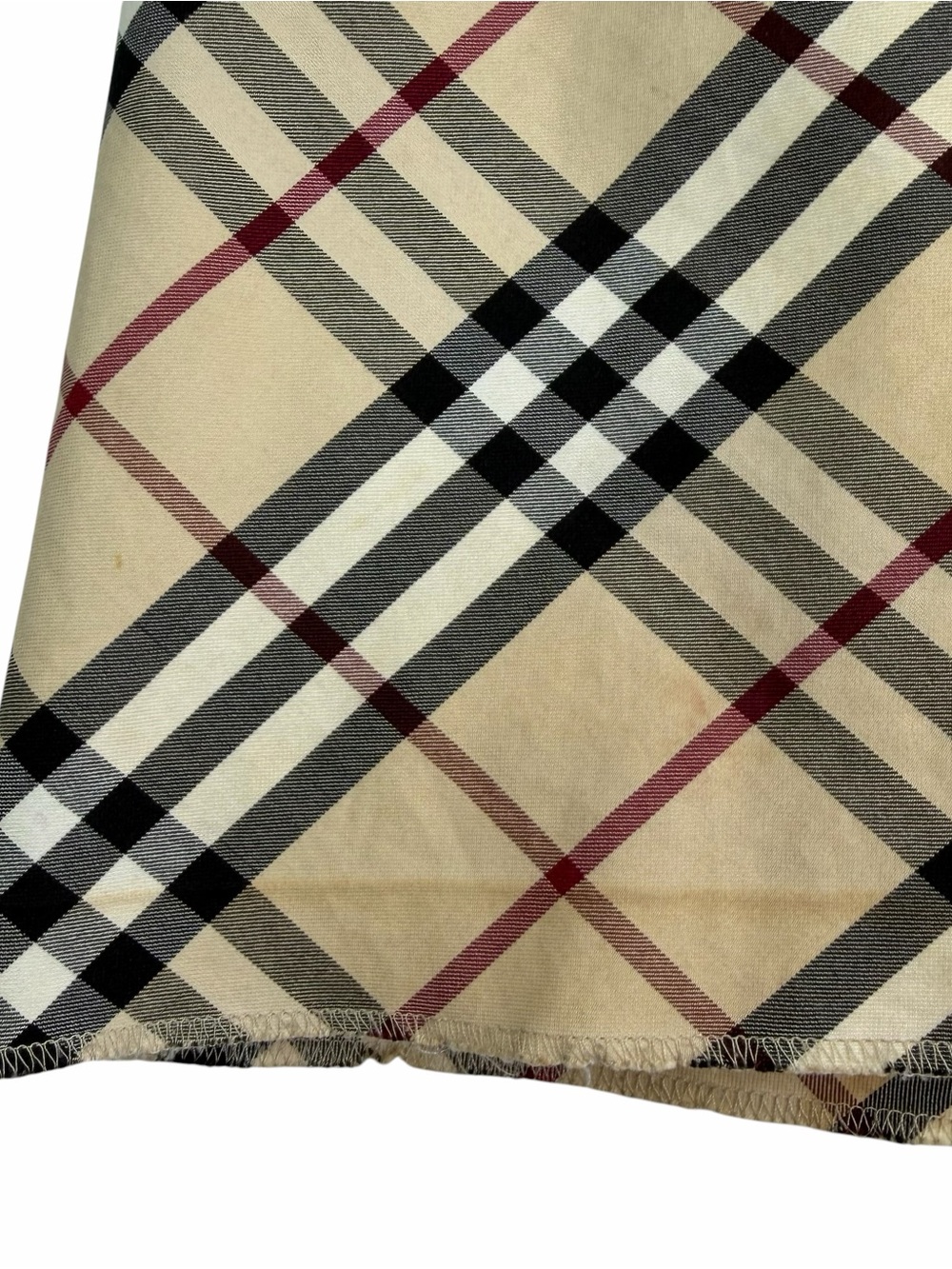 Vintage Y2K Burberry London Nova Check Plaid Mini Skirt Cotton Blend US 8 *FLAWS - Picture 9 of 10